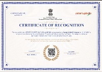 Certificate of Recognition
