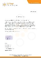 Performance Certificate of G. FOUR