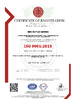 ISO 9001:2015 CERTIFICATE