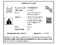 FSSAI CERTIFICATE