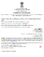 CERTIFICATE OF INCORPORATION