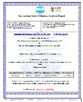 Pollution Control Certificate