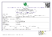 Apeda Certificate