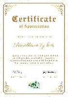 Certificate of Appreciation